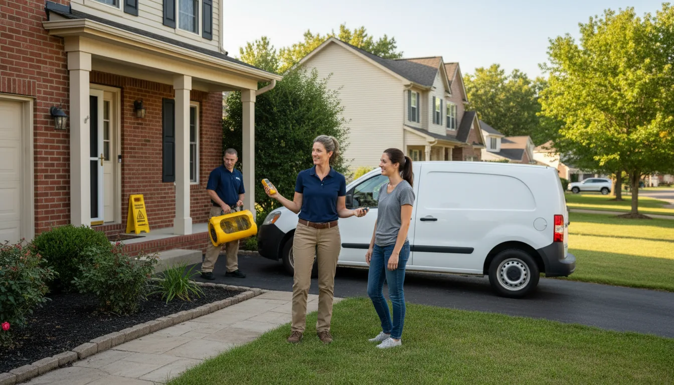 Residential water damage restoration in Wilsons Mills, NC
